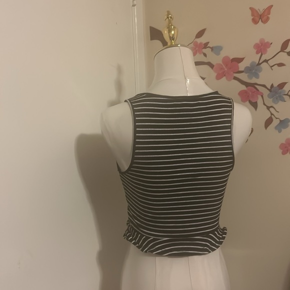 Forever 21 | Black and White Stripped Tank Top Small - Picture 2 of 2